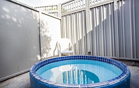 heated mineral pools